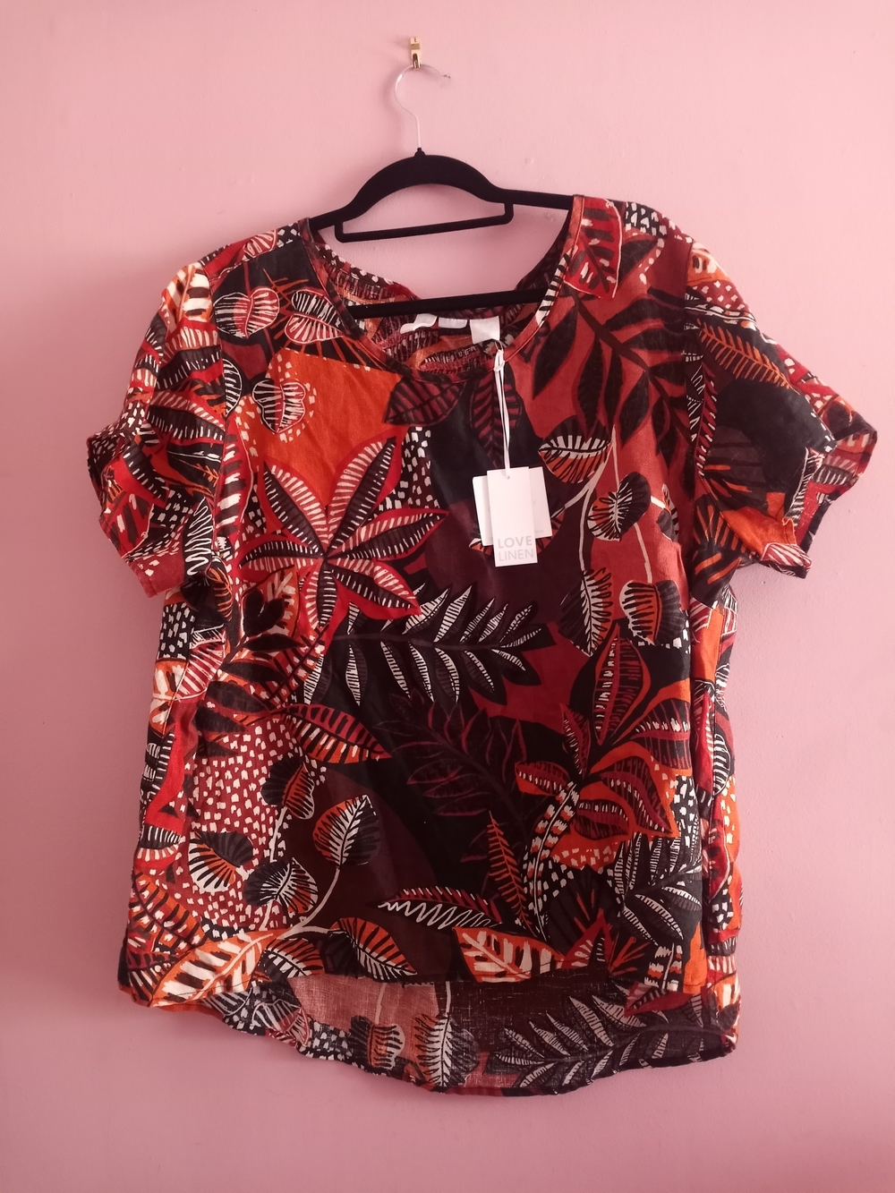 100% Linen 2x Fall Blouse